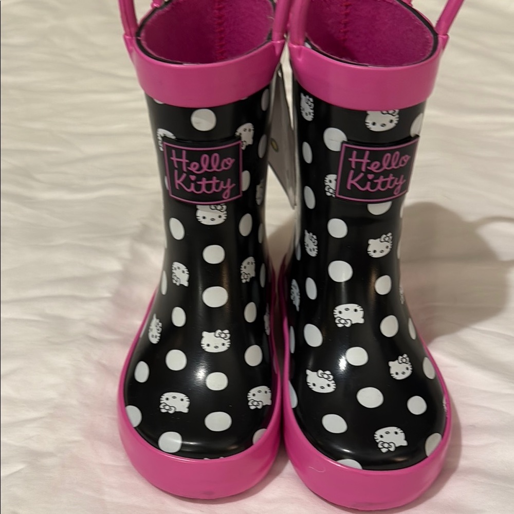 Hello Kitty Kids Rain Boots - Pink and Black